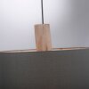 Leuchten-Direkt LINEN Hanglamp Natuurlijke kleuren, Zwart, 2-lichts