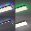 Leuchten-Direkt GALACTICA Plafondlamp LED Wit, 2-lichts, Afstandsbediening, Kleurwisselaar