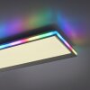 Leuchten-Direkt GALACTICA Plafondlamp LED Wit, 2-lichts, Afstandsbediening, Kleurwisselaar