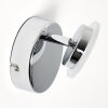 Lucy Muurlamp LED Chroom, 1-licht, Afstandsbediening, Kleurwisselaar