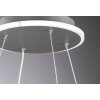 Wofi-Leuchten SHAY Hanglamp LED Grijs, 1-licht