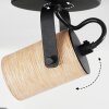 Beleco Plafondlamp Natuurlijke kleuren, Zwart, 4-lichts