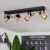 Beleco Plafondlamp Natuurlijke kleuren, Zwart, 4-lichts