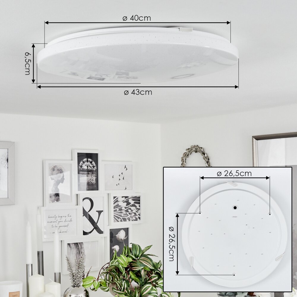 Melres Plafondpaneel LED Wit, 1-licht