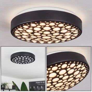 Agodim Plafondlamp LED Zwart, 1-licht
