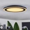 Audrieu Plafondpaneel LED Zwart, 2-lichts