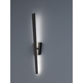 Trio ZITA Muurlamp LED Zwart, 1-licht