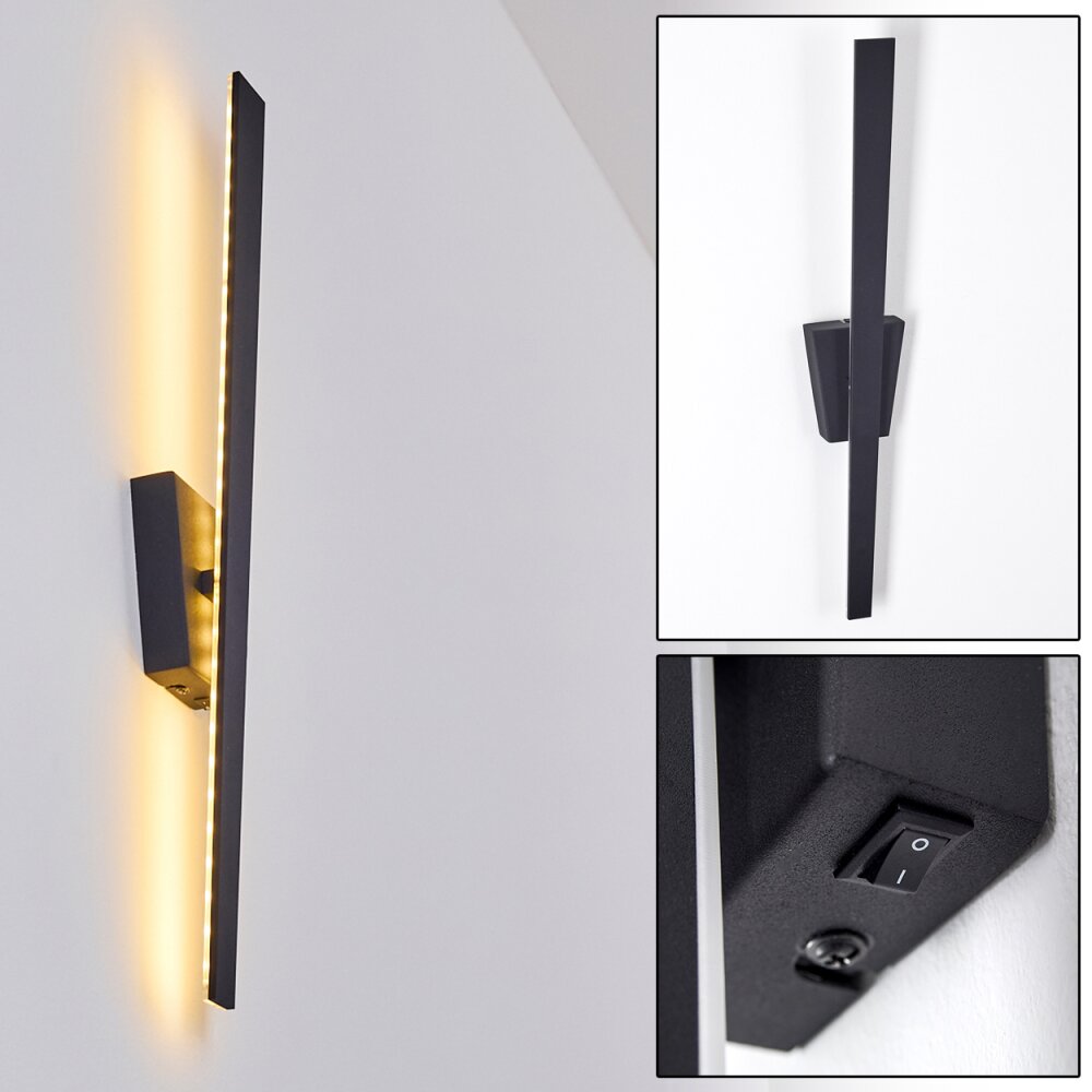 Meels Muurlamp LED Zwart, 1-licht main product photo