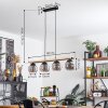 Podre Hanger Hout licht, Zwart, 4-lichts