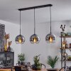 Koyoto  Hanglamp Kogel 25 cm Chroom, Duidelijk, 3-lichts