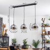 Koyoto  Hanglamp Kogel 25 cm Chroom, Duidelijk, 3-lichts
