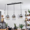 Koyoto  Hanglamp Kogel 25 cm Duidelijk, Rookkleurig, 3-lichts