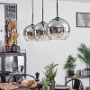 Koyoto  Hanglamp Kogel 25 cm Duidelijk, Rookkleurig, 3-lichts