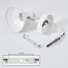 Vouzy Plafondlamp Wit, 1-licht