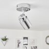 Douarnenez Plafondlamp Chroom, 1-licht