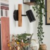 Arbrentin Muurlamp Hout licht, Zwart, 1-licht