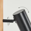 Arbrentin Muurlamp Hout licht, Zwart, 1-licht