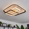 Agordela Plafondlamp LED Messing, Wit, 1-licht, Afstandsbediening