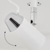 Vouzy Plafondlamp Wit, 3-lichts