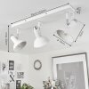 Vouzy Plafondlamp Wit, 3-lichts