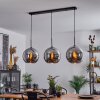 Koyoto  Hanger Glas 30 cm Chroom, Rookkleurig, 3-lichts
