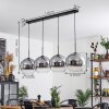 Koyoto  Hanger Glas 30 cm Duidelijk, Rookkleurig, 4-lichts