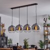 Koyoto  Hanger Glas 30 cm Duidelijk, Rookkleurig, 4-lichts