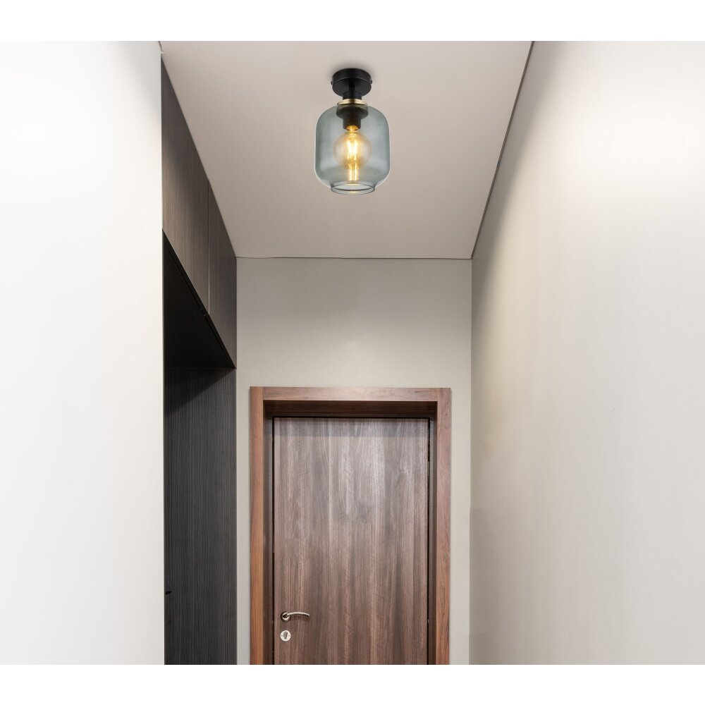 Globo OTHMAR Plafondlamp Brons, Zwart, 1-licht main product photo
