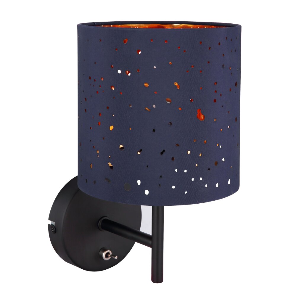 Globo URBAN Muurlamp Zwart, 1-licht