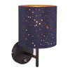 Globo URBAN Muurlamp Zwart, 1-licht