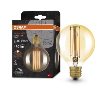 OSRAM Vintage 1906® LED E27 5,8 watt 2200 kelvin 470 lumen OSRAM Vintage 1906® LED E27 5,8 watt 2200 kelvin 470 lumen