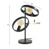 Hover Tafellamp Antraciet, 1-licht Hover Tafellamp Antraciet, 1-licht