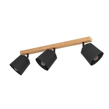 Eglo COTORRO Plafondlamp Bruin, Zwart, 3-lichts Eglo COTORRO Plafondlamp Bruin, Zwart, 3-lichts