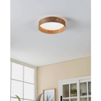 Eglo LUPPINERIA Plafondlamp LED Zandkleurig, Wit, 1-licht
