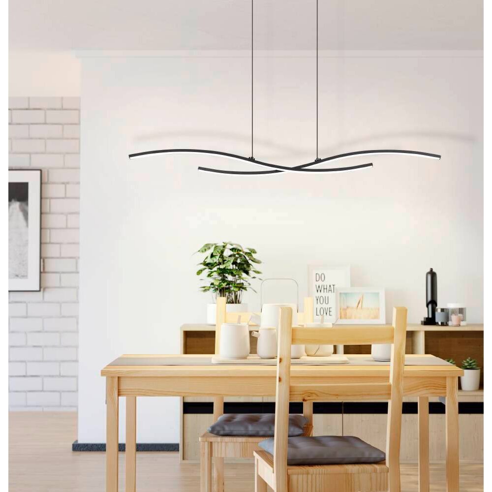 Eglo ALBORAYA Hanglamp LED Zwart, 1-licht main product photo