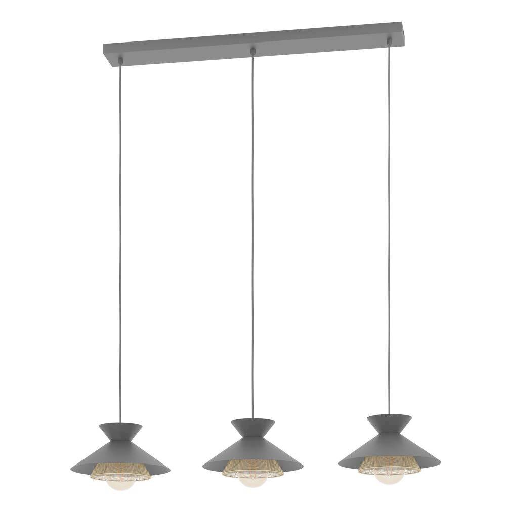 Eglo GRIZEDALE Hanger Messing, Zwart, 3-lichts main product photo