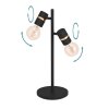 Eglo LURONE Tafellamp Messing, Zwart, 2-lichts