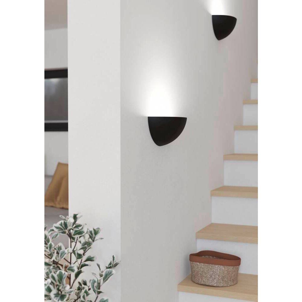 Eglo TANURA Muurlamp Zwart, 1-licht main product photo