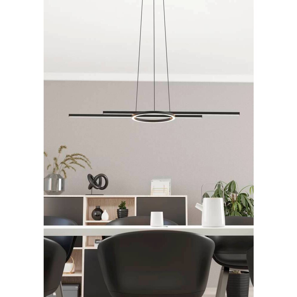 Eglo ZILLERIO-Z Hanger LED Zwart, 5-lichts main product photo