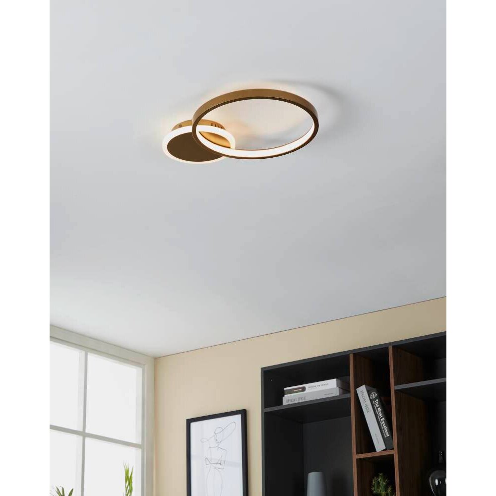 Eglo GAFARES Plafondlamp LED Goud, Wit, 1-licht main product photo