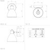Eglo SAN PERI Muurlamp LED Zwart, Wit, 1-licht