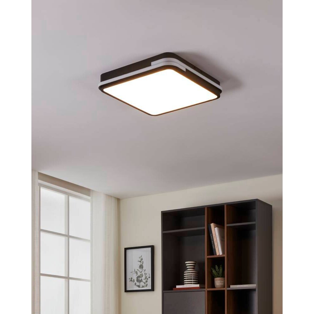 Eglo GENOVESE-Z Plafondlamp LED Zwart, 1-licht main product photo