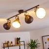 Borik Plafondlamp Zwart-Goud, 4-lichts