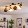 Borik Plafondlamp Zwart-Goud, 4-lichts