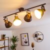 Borik Plafondlamp Zwart-Goud, 4-lichts