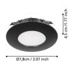 Eglo PINEDA Inbouw verlichting LED Zwart, 1-licht