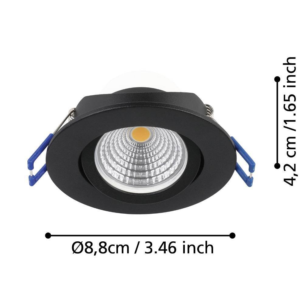 Eglo SALICETO Inbouw verlichting LED Zwart, 3-lichts