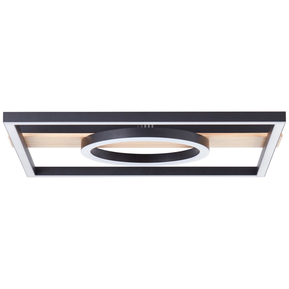 Brilliant Maureen Plafondlamp LED Natuurlijke kleuren, Zwart, Wit, 1-licht