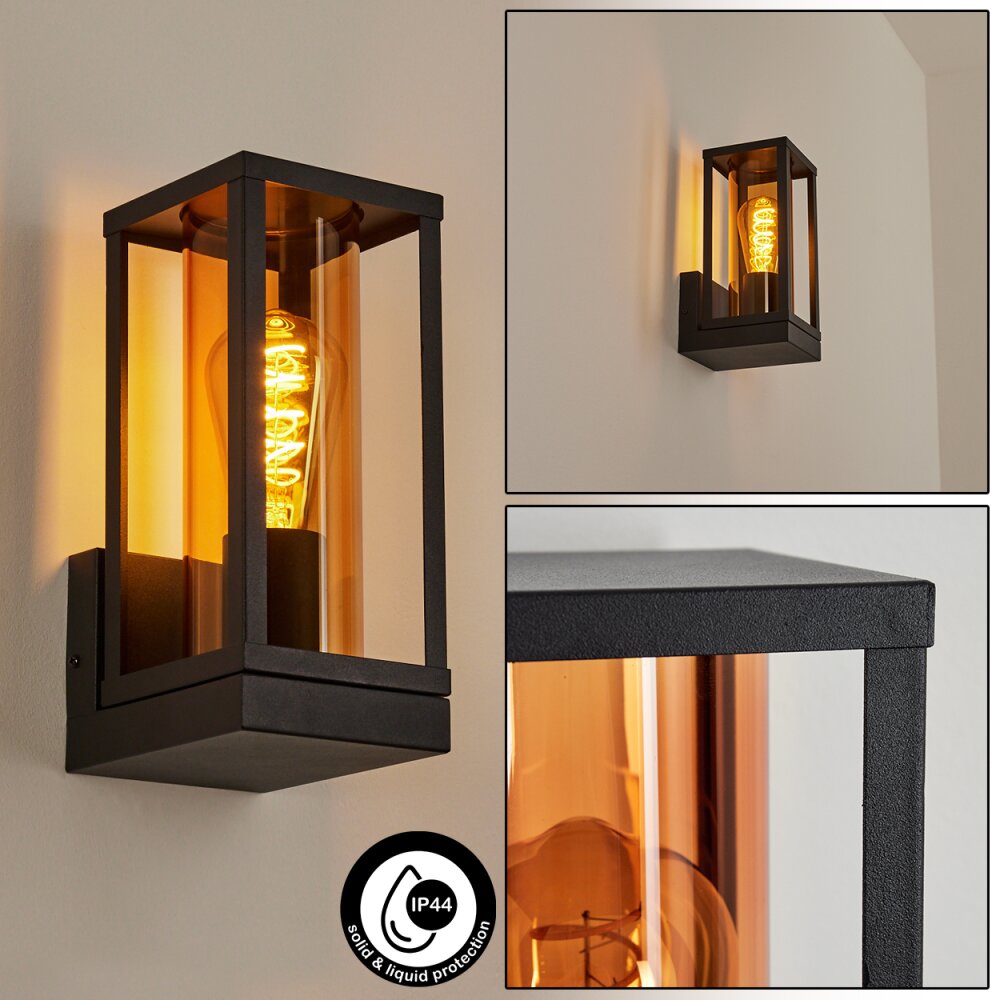 Palanga Buiten muurverlichting Zwart, 1-licht main product photo