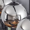 Koyoto  Hanger Glas 15 cm Chroom, Rookkleurig, 5-lichts
